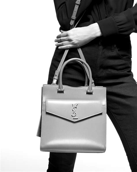 ysl uptown small tote|YSL crocodile envelope bag.